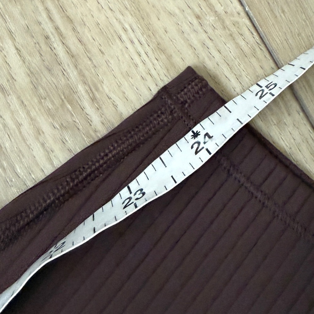 Vuori Inversion Rib Ribbed Legging In Java Brown … - image 6